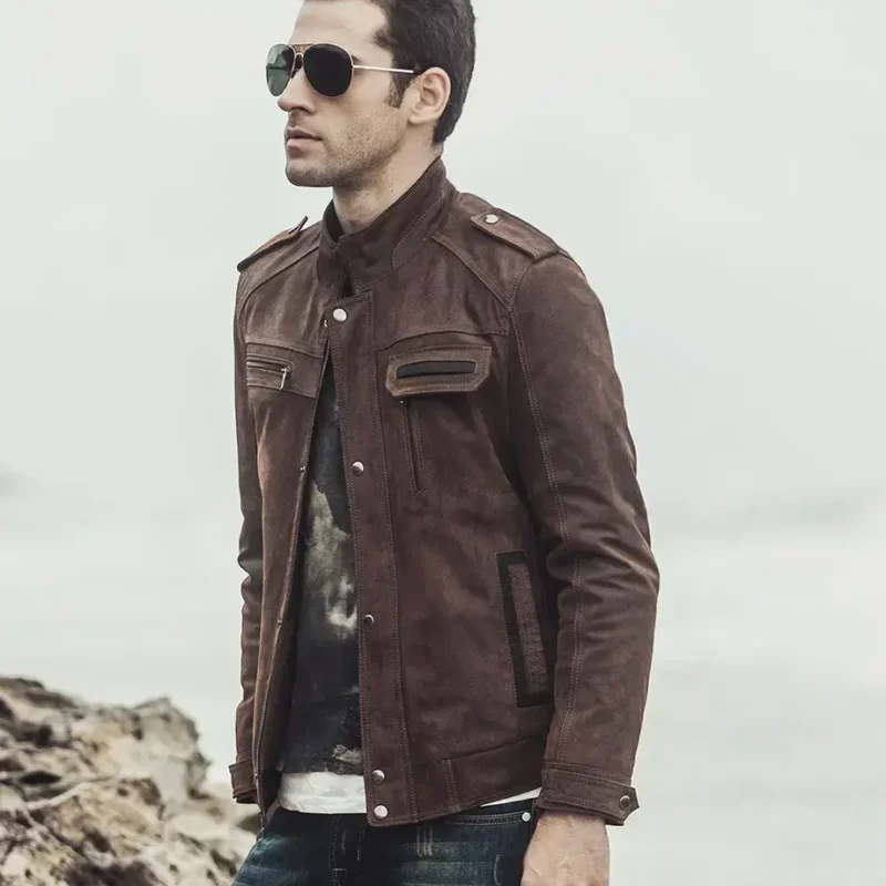 Charlotte-Mens-Biker-Dark-Brown-Suede-Leather-Jacket-8