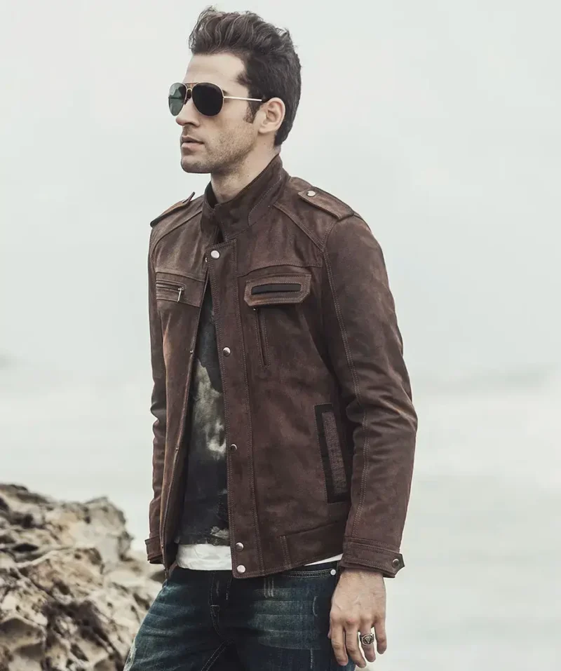 Charlotte-Mens-Biker-Dark-Brown-Suede-Leather-Jacket-8