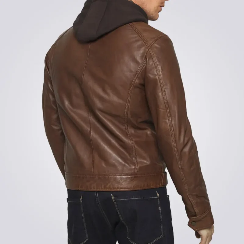 Dylan-Brown-Biker-Hooded-Leather-Jacket-Back