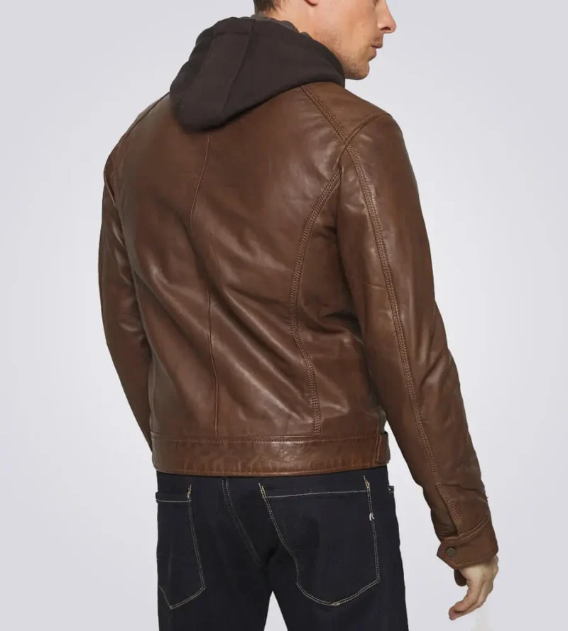 Dylan-Brown-Biker-Hooded-Leather-Jacket-Back