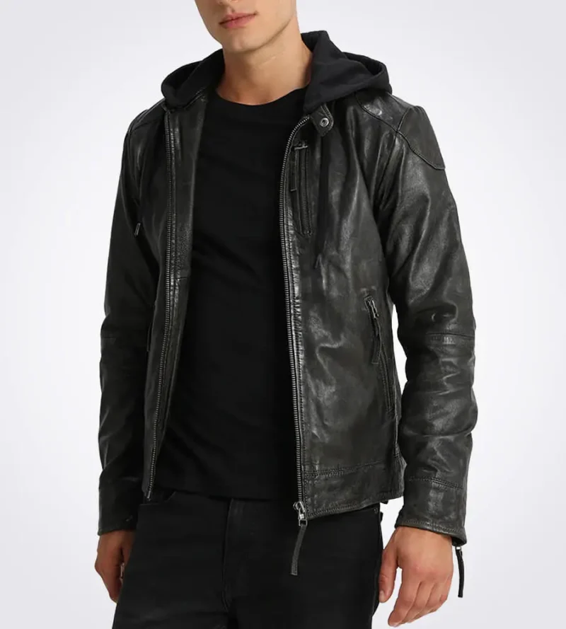 Eric-BLack-Hooded-Leather-Jacket