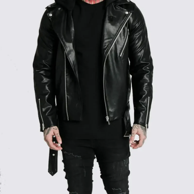 Leon-Black-Asymmetrical-Belted-Biker-Hooded-Leather-Jacket-001