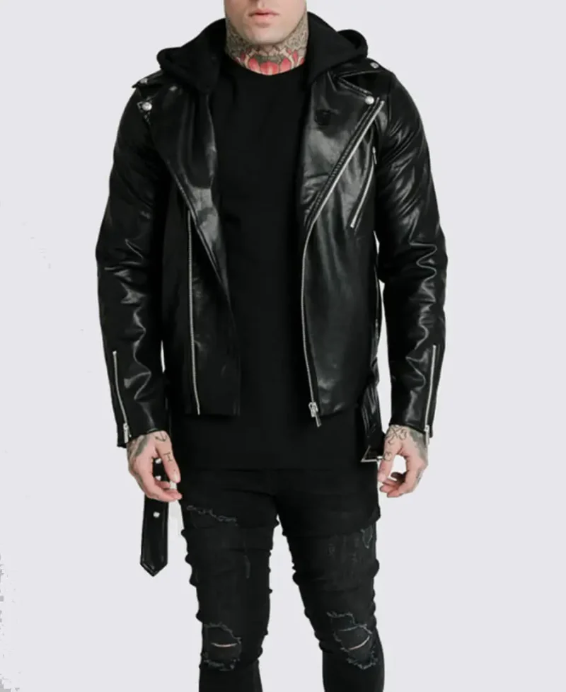 Leon-Black-Asymmetrical-Belted-Biker-Hooded-Leather-Jacket-001