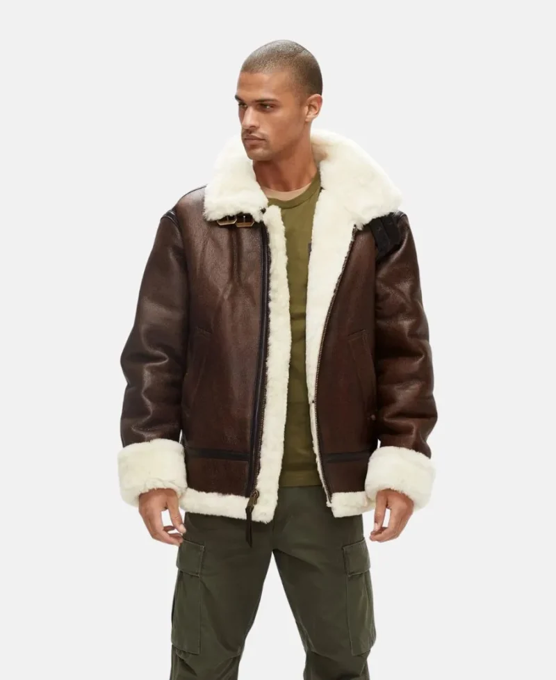 Mens-Air-Forces-B3-Bomber-Sheepskin-Shearling-Leather-Jacket-2