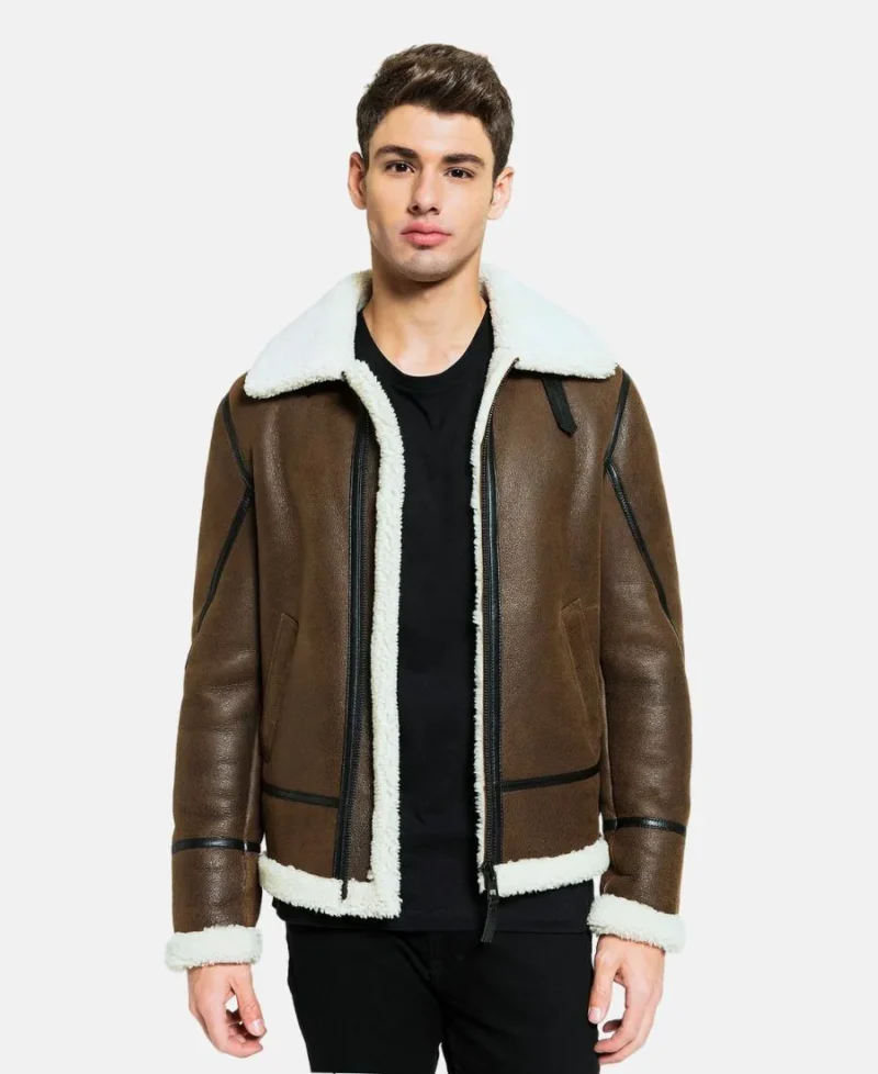 Mens-Black-Liner-Shearling-Leather-Jacket-1