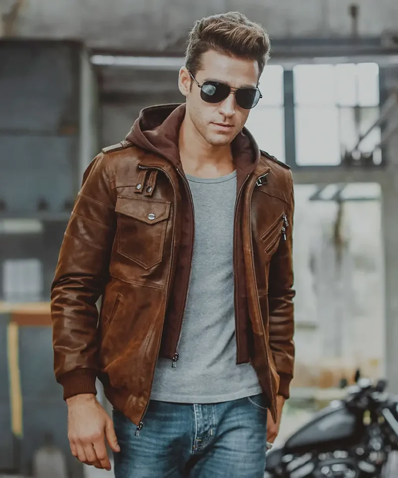 Mens-Brown-Leather-Moto-Jacket-with-Removable-Hooded1