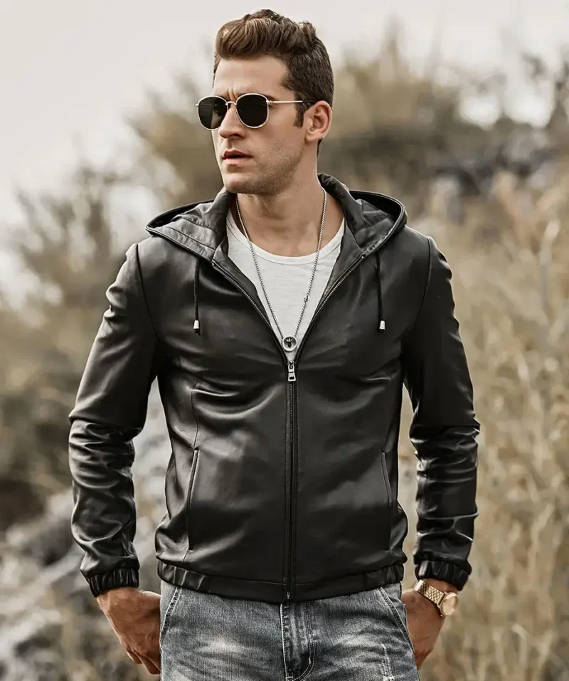 Mens-Hooded-Real-Sheepskin-Leather-Jacket-0-6