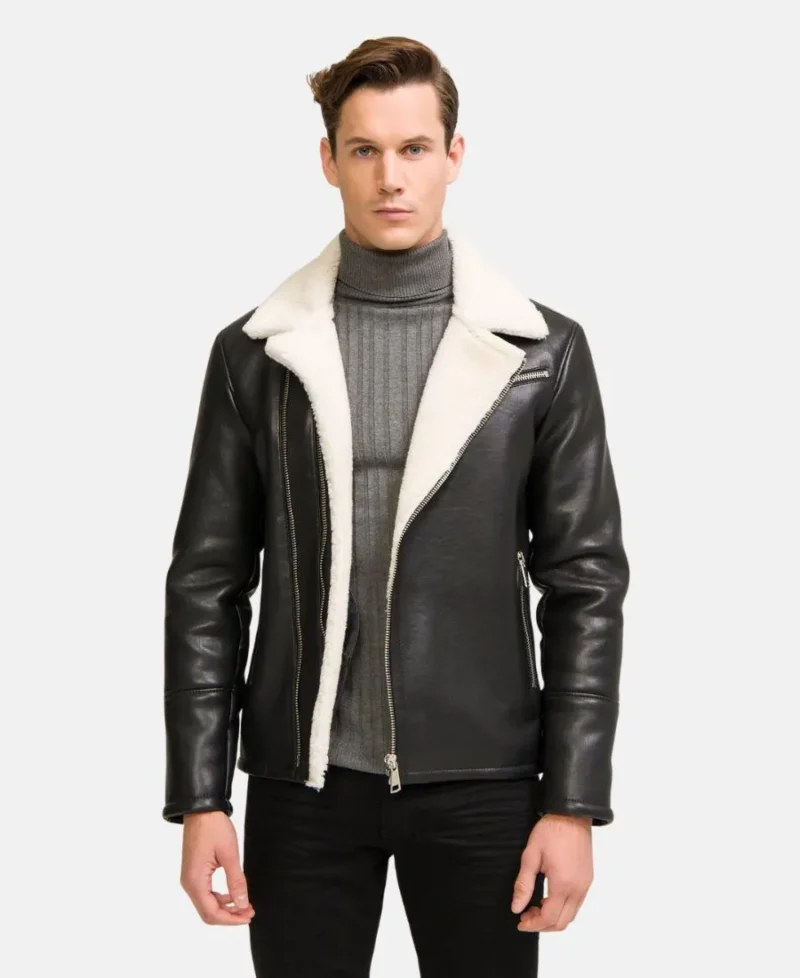 Moto-Style-Real-Shearling-Leather-Jacket-2