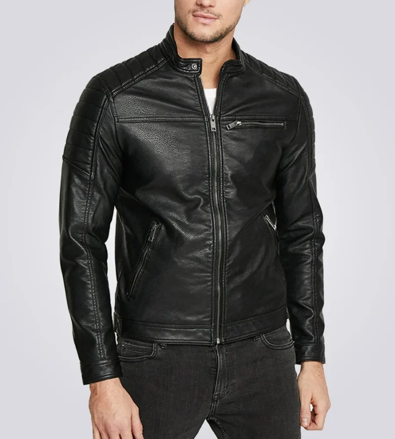 Rocky-Mens-Casual-Black-Leather-Jacket