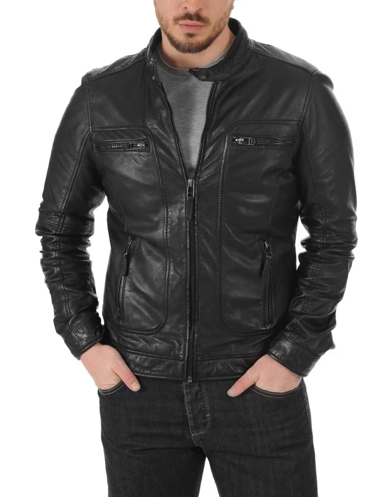 Summit-Black-Leather-Biker-Jacket-5