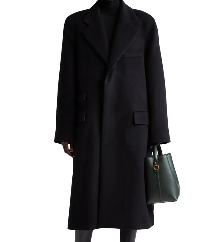 Buy Black Premium Oversize Wool Coat