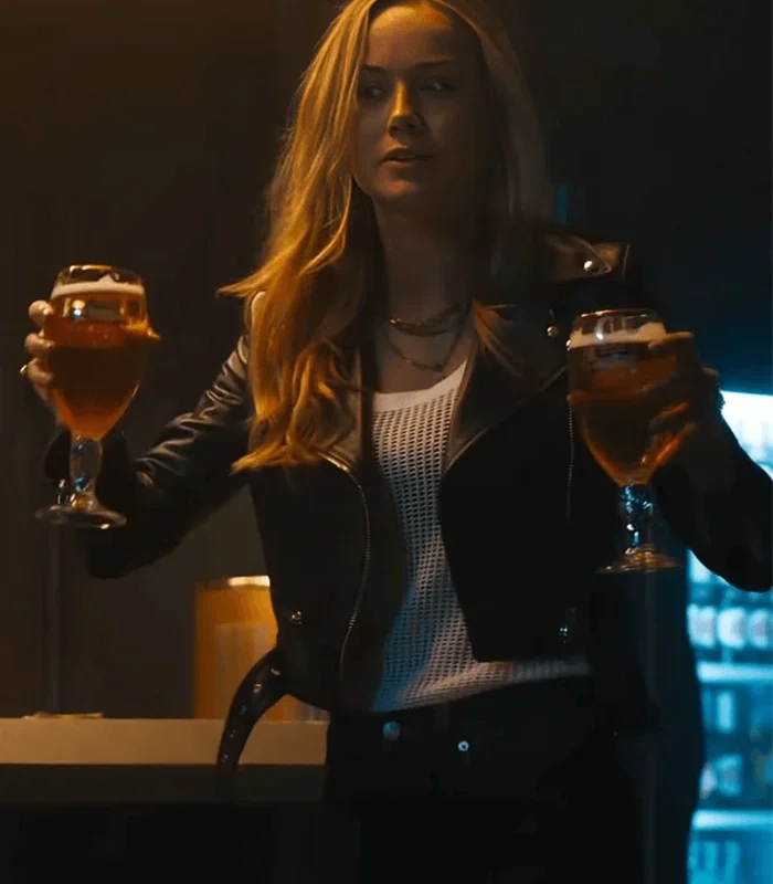 Buy Brie Larson Fast X 2023 Black Leather Jacket