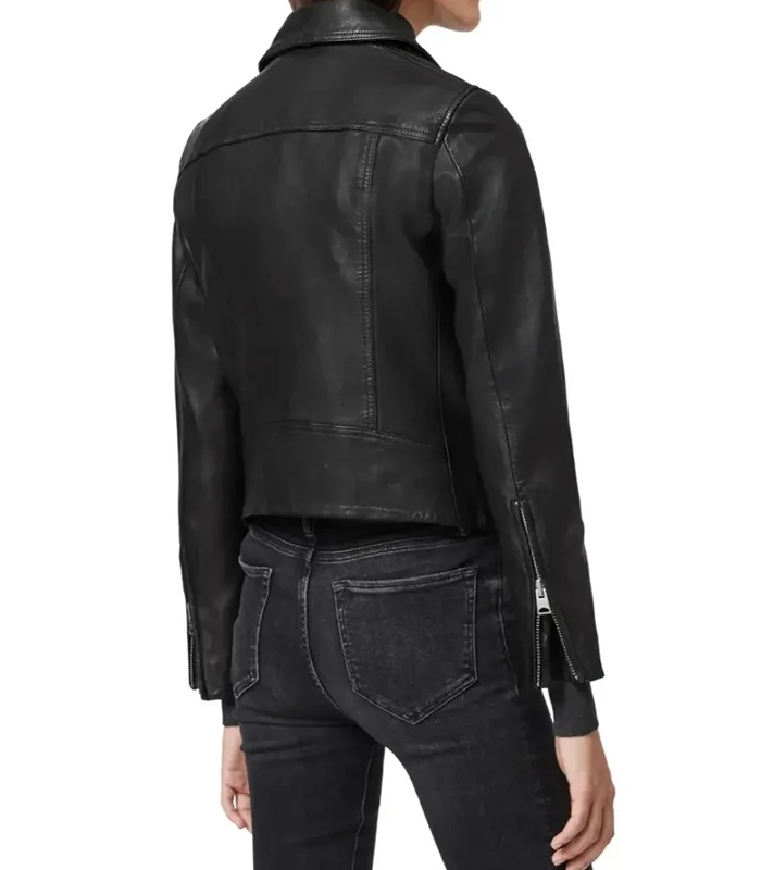 Buy Dalby Gold Biker Leather Jacket