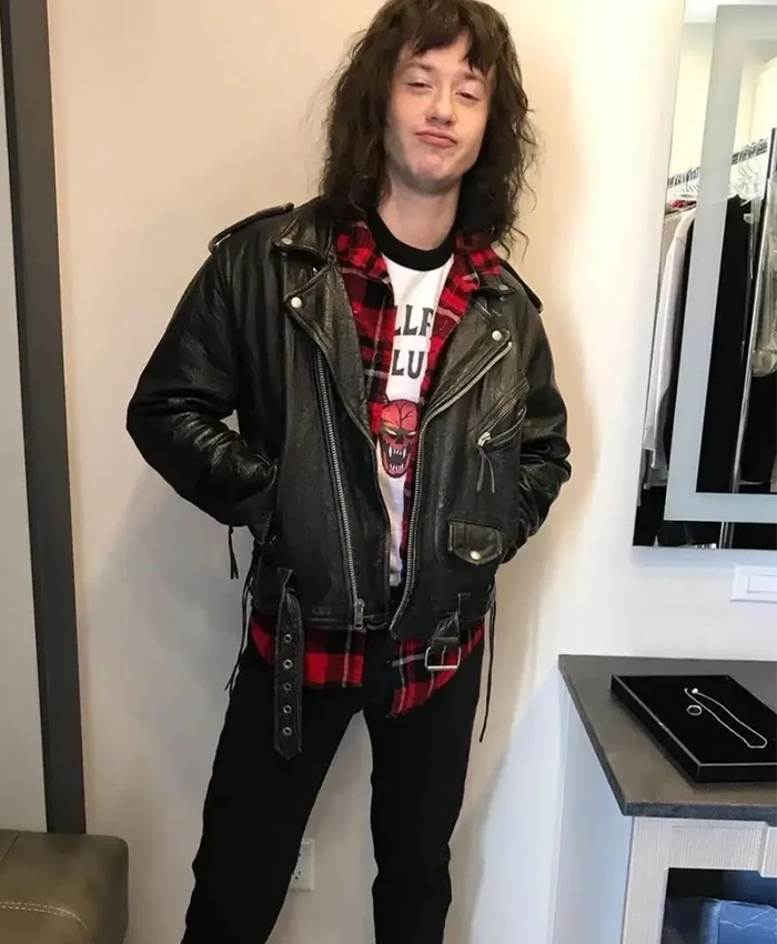 Buy Eddie Munson Stranger Things Biker Leather Jacket