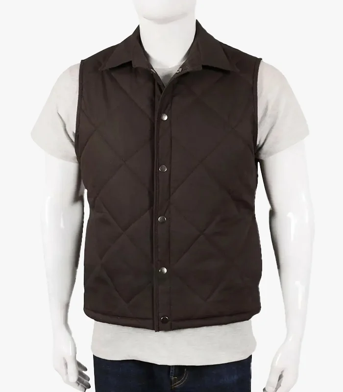 Buy John Dutton Brown Quilted Vest