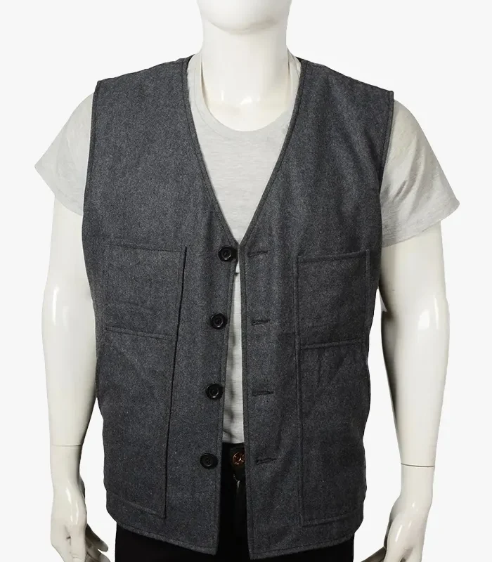 Buy John Dutton Gray Wool Vest