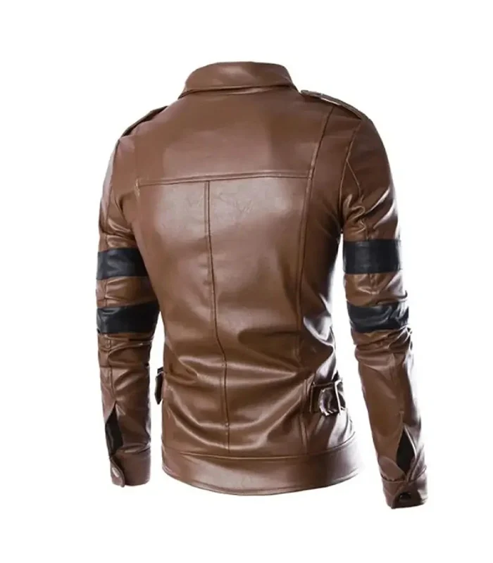 Buy Leon Kennedy Resident Evil 6 Brown Leather Jacket