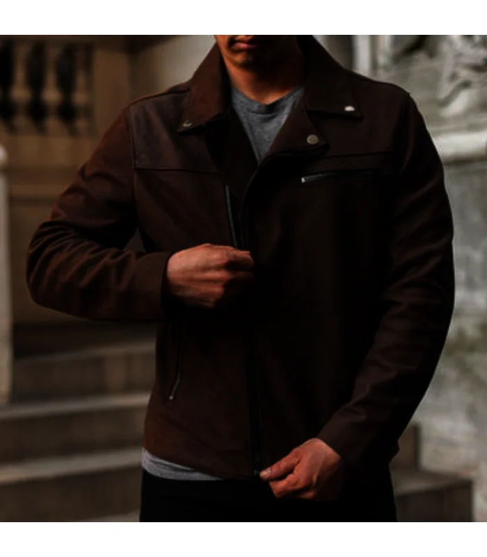 Buy Mens Buffalo Brown Biker Leather Jacket