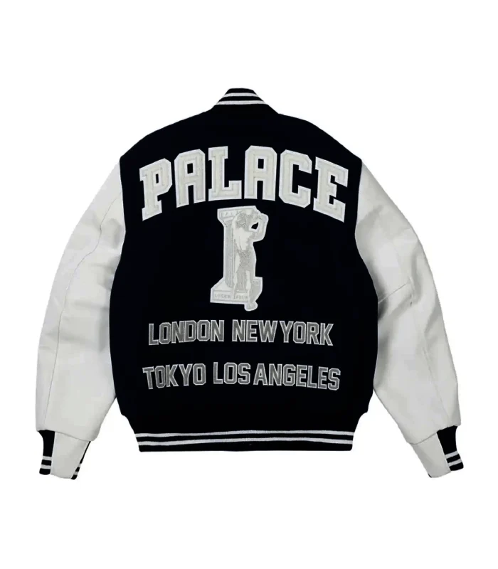 Buy Palace Navy & White Greek Varsity Jacket