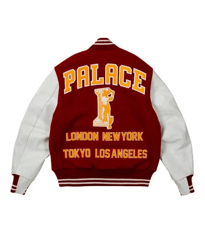 Buy Palace Red & White Greek Varsity Jacket