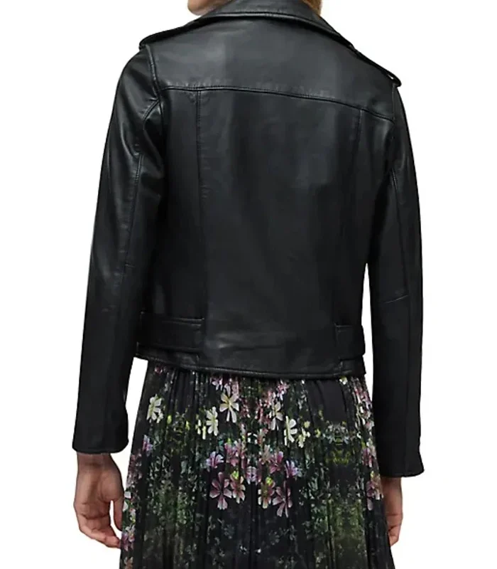 Buy Saks Fifth Avenue Biker Leather Jacket