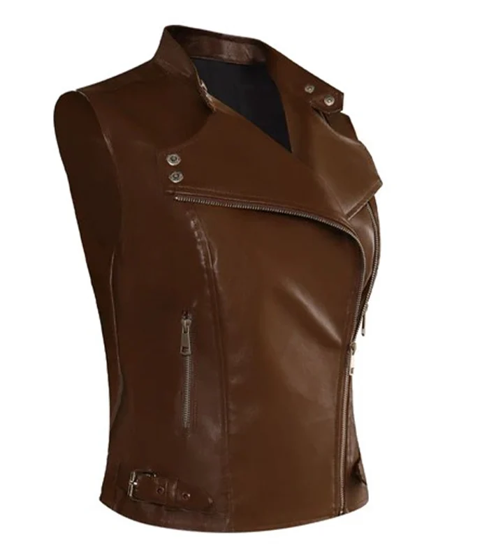 Buy The Walking Dead Dead City Maggie Rhee Leather Vest