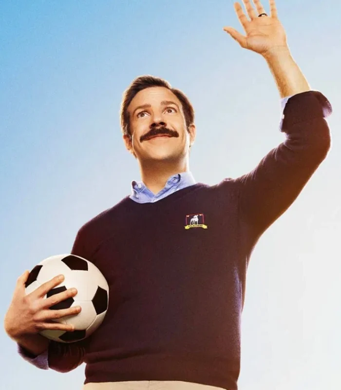 Jason Sudeikis Ted Lasso Blue Sweater