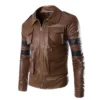 Leon Kennedy Resident Evil 6 Brown Leather Jacket