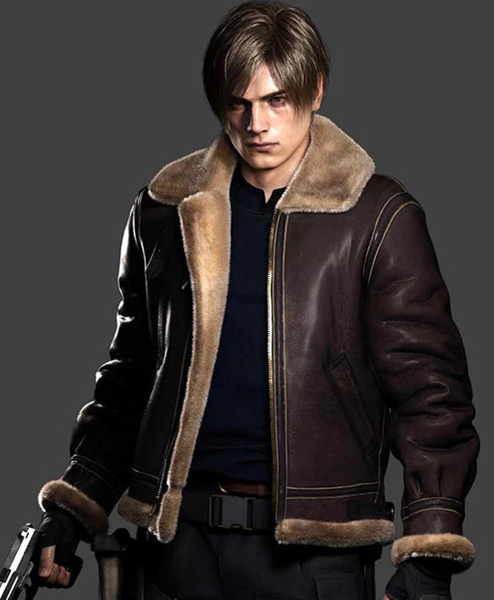 Leon S Kennedy Resident Evil 4 Leather Jacket