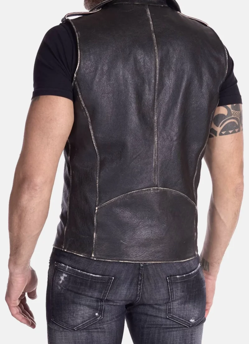 Mens-Distressed-Black-Leather-Biker-Vest-The-Leather-Jacketer