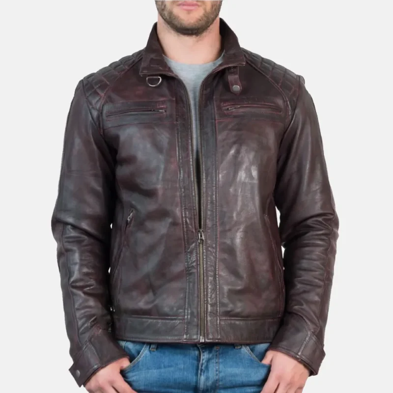 Mens-Vintage-Burgundy-Quilted-Shoulder-Biker-Leather-Jacket-–-Triumph