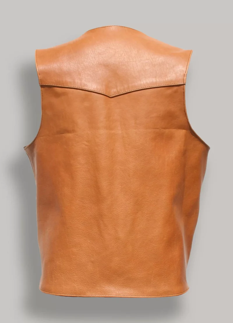 Mens-Western-Style-Camel-Brown-Cowboy-Leather-Vest-1