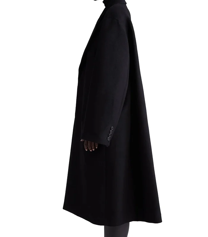 Order Black Premium Oversize Wool Coat