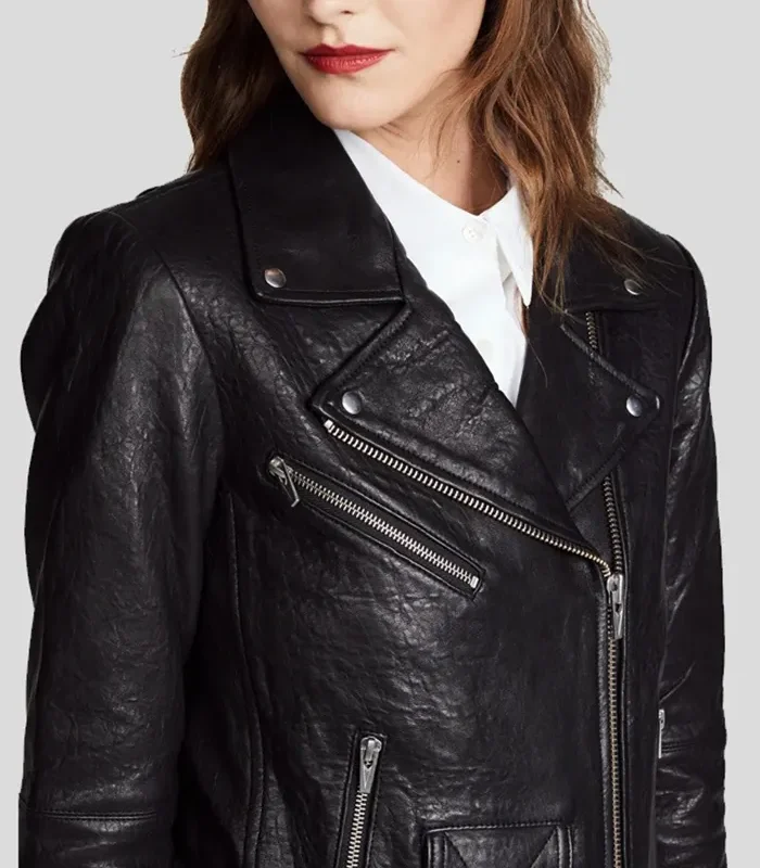 Order Jayne Classic Vienna Biker Black Leather Jacket