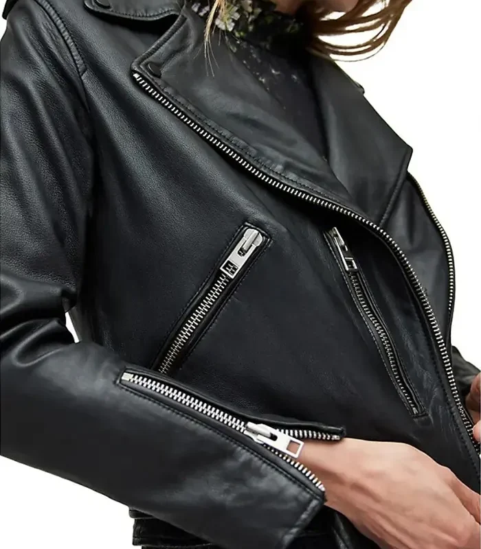 Order Saks Fifth Avenue Biker Leather Jacket