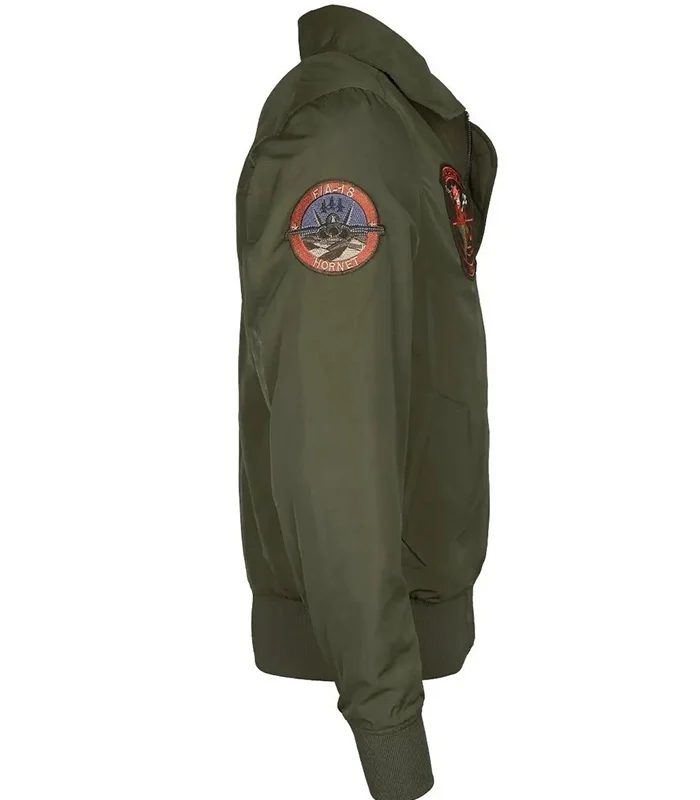 Order Top Gun Aviator Green Cotton Jacket