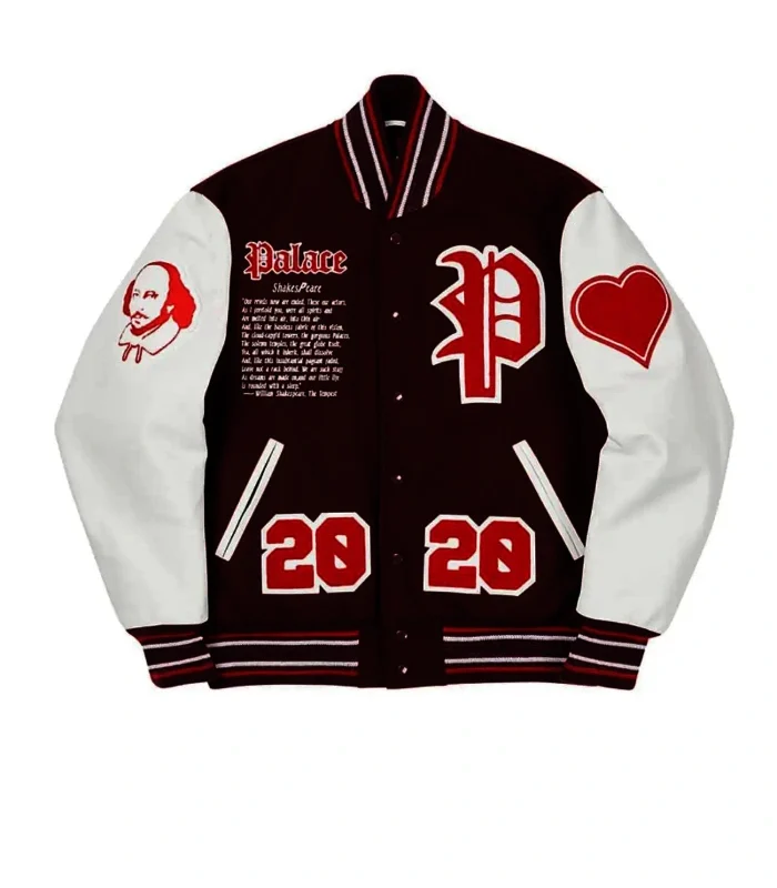 Palace Brown & White As You Like It Varsity Jacket