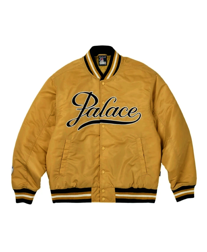 Palace Gold The Arena Satin Varsity Jacket