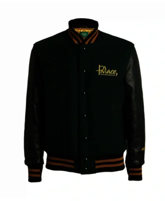 Palace Green & Black x Harrods Golden Bear Varsity Jacket