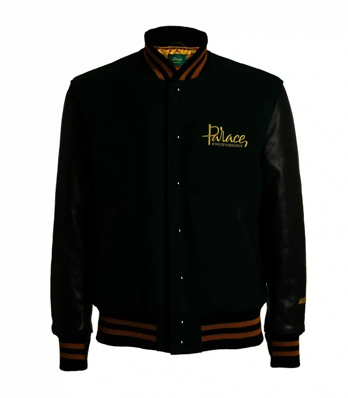 Palace Green & Black x Harrods Golden Bear Varsity Jacket