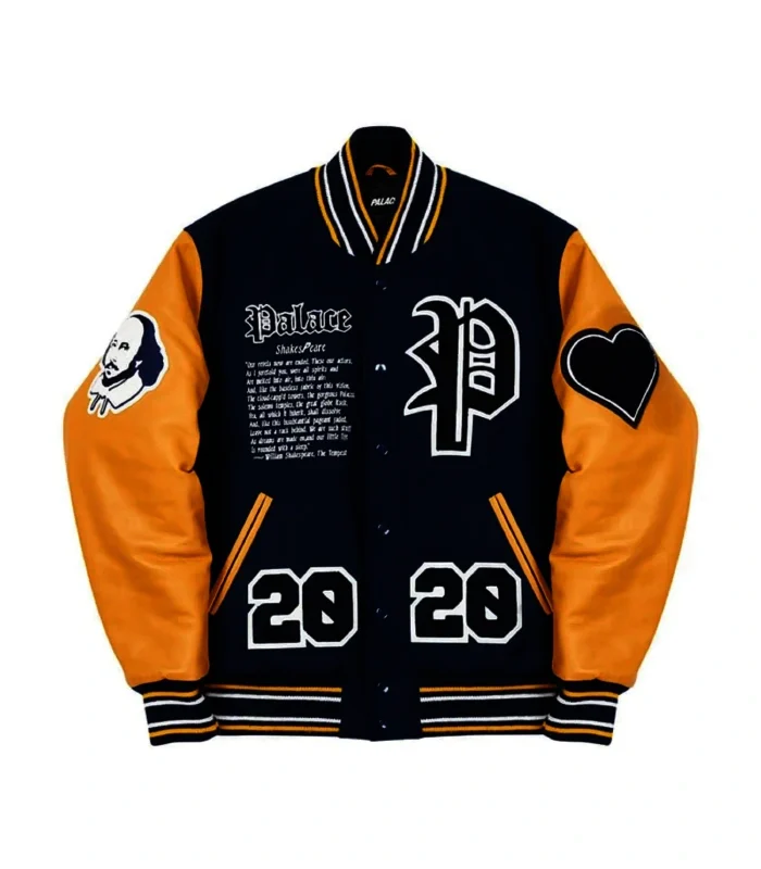 Palace Navy & Yellow As You Like It Varsity Jacket