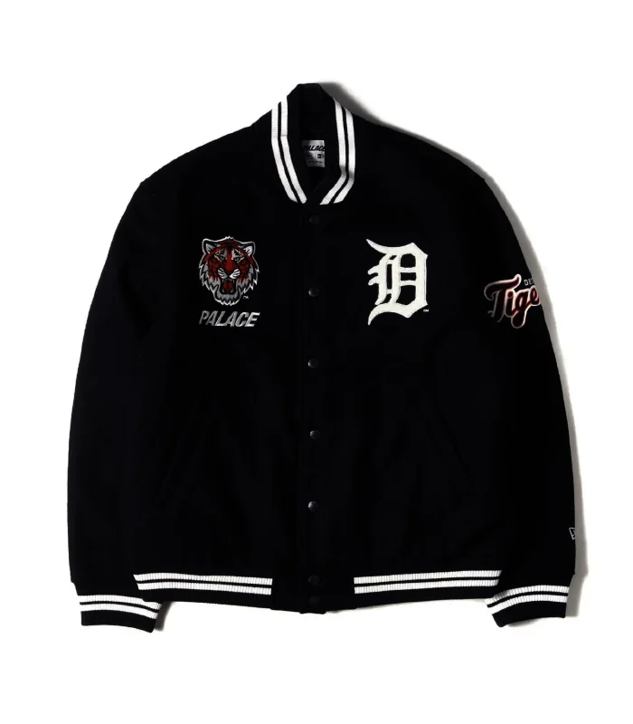 Palace New Era x Detroit Tigers Navy Varsity Jacket