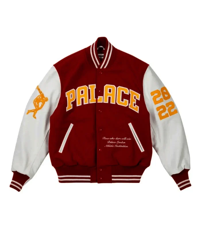 Palace Red & White Greek Varsity Jacket