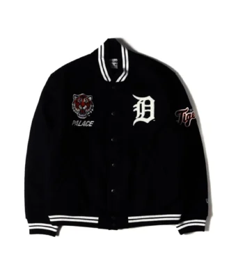 Palace X Going Further Gore-tex Black Varsity jacket