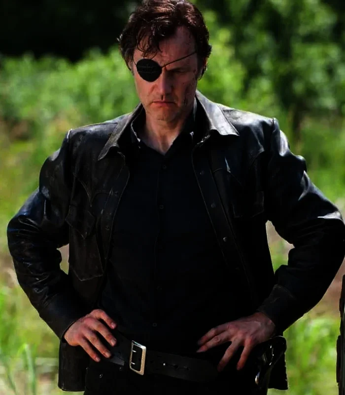 Purchase Governor The Walking Dead Black Leather Jacket