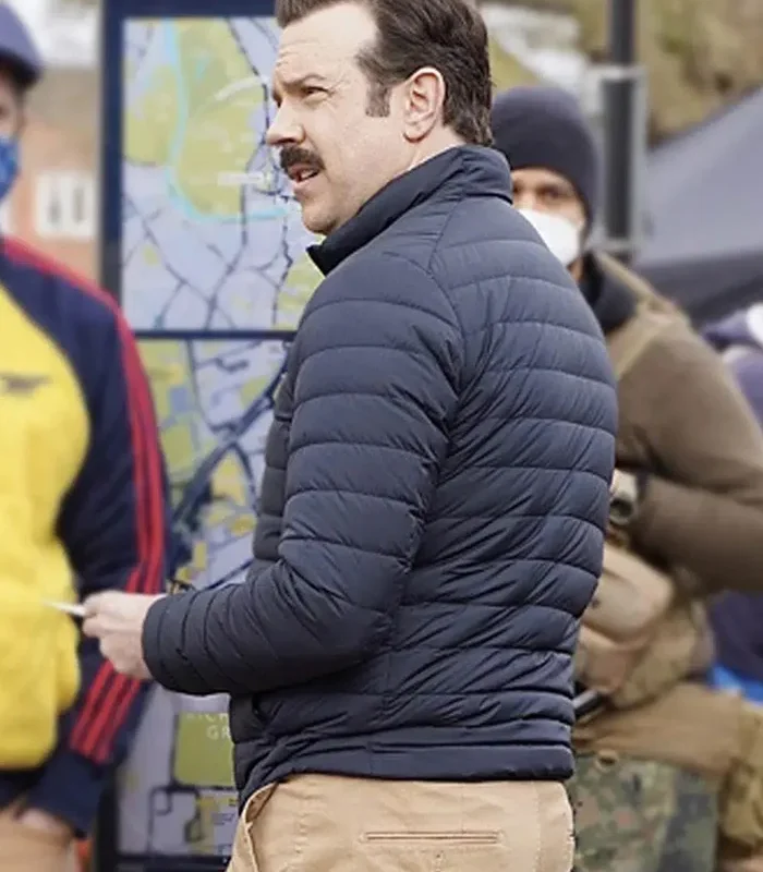 Purchase Jason Sudeikis Ted Lasso S02 Black Puffer Jacket