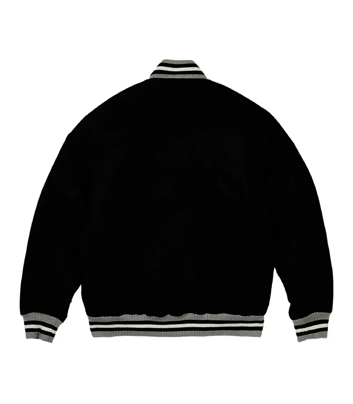 Purchase Palace Black The Arena Satin Varsity Jacket