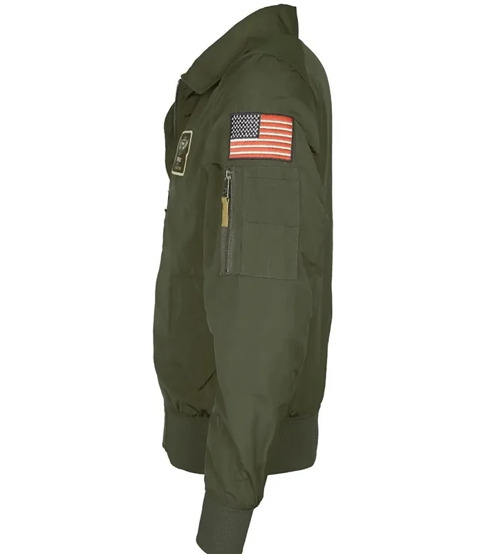 Purchase Top Gun Aviator Green Cotton Jacket