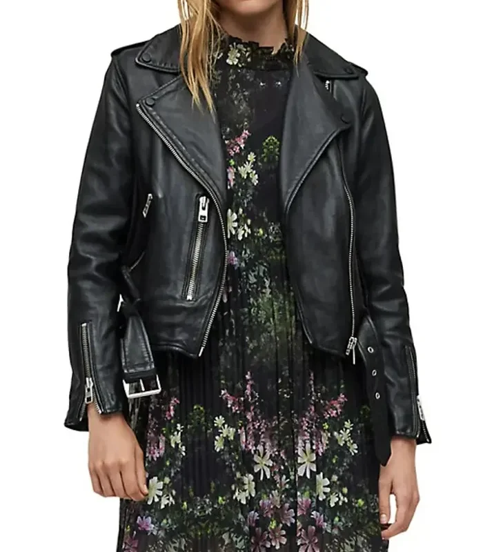 Saks Fifth Avenue Biker Leather Jacket