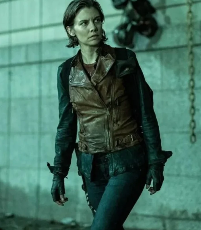 The Walking Dead Maggie Rhee Dead City Brown Leather Vest